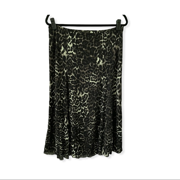 Vintage Jones New York Boho Animal Print A-Line Full Skirt Y2K: Sz:M - Picture 2 of 9